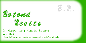 botond mesits business card